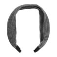 thumbnail image 3 of Ofertas Únicas 1 Pc Diadema de Cinta de Seda Brillante Accesorios para el Cabello de Mujeres Tono Plateado, 3 of 5