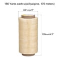 thumbnail image 2 of Uxcell 186 Yards 210D/1mm Leather Sewing Thread Polyester Waxed Cord, Wheat, 2 of 5