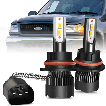For Ford Expedition 1997 1998 1999 2000 2001 2002 LED Headlight Bulbs 9007/HB5 High and Low Beam 2pcs