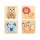 thumbnail image 1 of Rompecabezas de madera, juguetes de madera para niños, juguetes de aprendizaje, juguetes educativos, regalo para niños, juego de 4 rompecabezas, 1 of 4