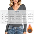 thumbnail image 4 of Women Shirts Long Sleeve Tops V Neck Lightweight Fashion Undershirts Basics Tops, Slim Fit, Base Layer, Thermal Underwear, Stretchy Fit, Casual Wear, 4 of 9