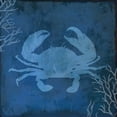 thumbnail image 2 of PI Studio 26x26 Gold Ornate Wood Framed with Double Matting Museum Art Print Titled - Navy Sea Crab, 2 of 4