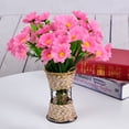 thumbnail image 2 of Advancent Flores artificiales 2 uds 5 -rama 15 cabezas flores baratas decoración rústica para bodas suministros para fiestas y festivales Flores artificiales rosa, 2 of 6