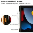 thumbnail image 6 of iPad 10th Generation Case iPad 10.9 Inch Case 2022 with Built-in Pencil Holder, Folio Stand Leather Cover with Multiple Angles & Auto Sleep/Wake for iPad 10.9 Inch, NavyBlue/Brown, 6 of 7