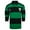 Green, variant on Malham Ireland Longsleeve Striped Rugby Shirt for Men 100% Breathable Cotton