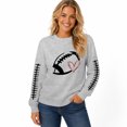 thumbnail image 5 of Game Day Shirts Women, 2026 Football Mom Sweatshirts Fall Cute Trendy Graphic Pullover Long Sleeve Gameday Outfits,2XL, 5 of 6