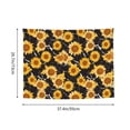 thumbnail image 3 of Bingfone Black Marble Pattern Sunflower Tapestry Wall Hanging Decor for Living Room Bedroom Dorm Classroom Office Decor 29x37 Inch, 3 of 8