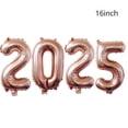 thumbnail image 3 of Globos de aluminio dorados, plateados y dorados con texto Feliz Año Nuevo 2025 Guirnalda de pancartas de Feliz Año Nuevo Decoraciones navideñas de Nochevieja 2025, 3 of 5