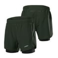 thumbnail image 1 of Lixada Men's 2-in-1 Running Shorts Quick Drying Breathable Active Training Exercise Jogging Cycling Shorts with Longer Liner, 1 of 7