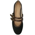 thumbnail image 5 of Journee Florene Almond Toe Mary Jane Buckle Detail Comfort Casual Flats, 5 of 11
