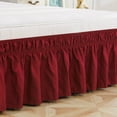 thumbnail image 2 of Solid Color Elastic Bed Skirt Wrinkle Free Dust Ruffle for Twin Queen King US Size, 2 of 5