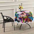 thumbnail image 7 of Coolnut Colorful Skull Round Tablecloth, Washable Oil Proof Table Cover for Kitchen Holiday Party Wedding Picnic Decoration, 7 of 7