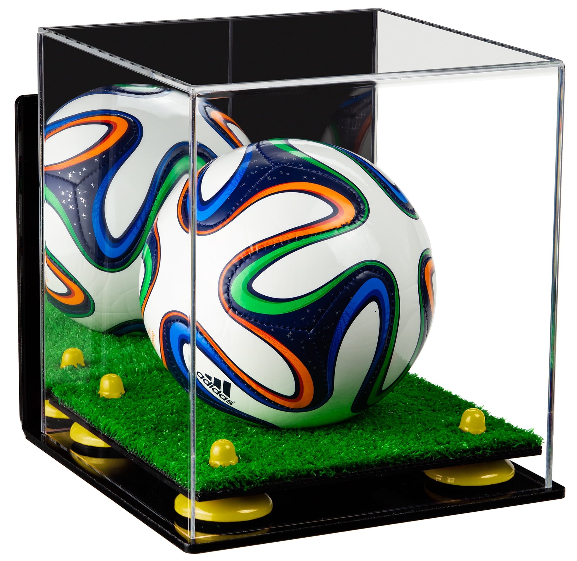 Acrylic Mini Miniature (not Full Size) Soccer Ball Display Case with