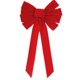 thumbnail image 1 of Adornos navideños, lazo navideño de franela roja., 1 of 5