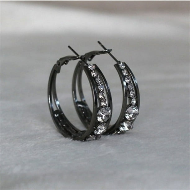 Pendientes para mujer, regalos para mujer, pendientes de circonitas exageradas con temperamento, clips para las orejas, joyería para mujer, pendientes para mujer