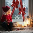 thumbnail image 5 of 4 Pack Christmas Cabinet Ribbon Bows, Buffalo Plaid Door Bows and Ribbon Decorations, Large Polyester Holiday Bows for Kitchen Cabinets, Walls, Trees, and Wedding Décor, 5 of 5