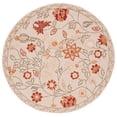 thumbnail image 2 of Safavieh Chelsea Milton Floral Area Rug, Ivory/Green, 4' x 4' Round, 2 of 11