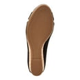 thumbnail image 4 of CHARTER CLUB Womens Black 1/2" Platform Crisscross Strap Cork-Like Padded Toniie Round Toe Wedge Slip On Slide Sandals Shoes 9.5 M, 4 of 4