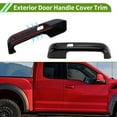 thumbnail image 3 of Cubierta de manija de puerta exterior única para Ford F150 2DR 2015-2020 con agujero inteligente, negro brillante, 2 piezas, 3 of 7