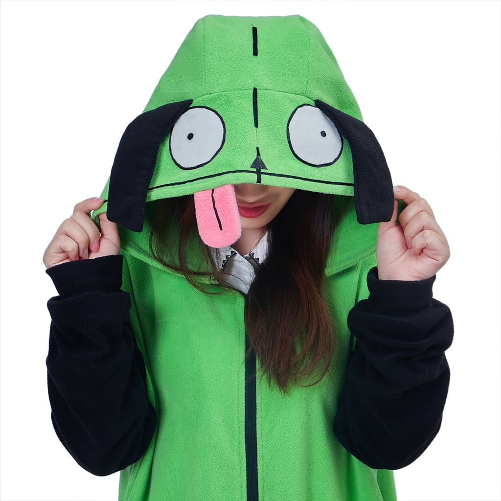 Gir Pajamas Invader Zim Costume Sleepwear Unisex Onesie Pajamas