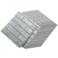 thumbnail image 4 of 12 pegatinas de pared de ladrillo, color negro y gris, impermeables, autoadhesivas, papel tapiz de ladrillo XPE para decoración., 4 of 14