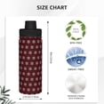 thumbnail image 3 of Cauagu Red Buffalo Plaid Merry Christmas Print 18oz Vacuum Insulated Stainless Steel Water Bottle,Coffee Travel Mug Spill Proof with Lid,Thermos Cup for Keep Hot/Ice Water Drinks, 3 of 7