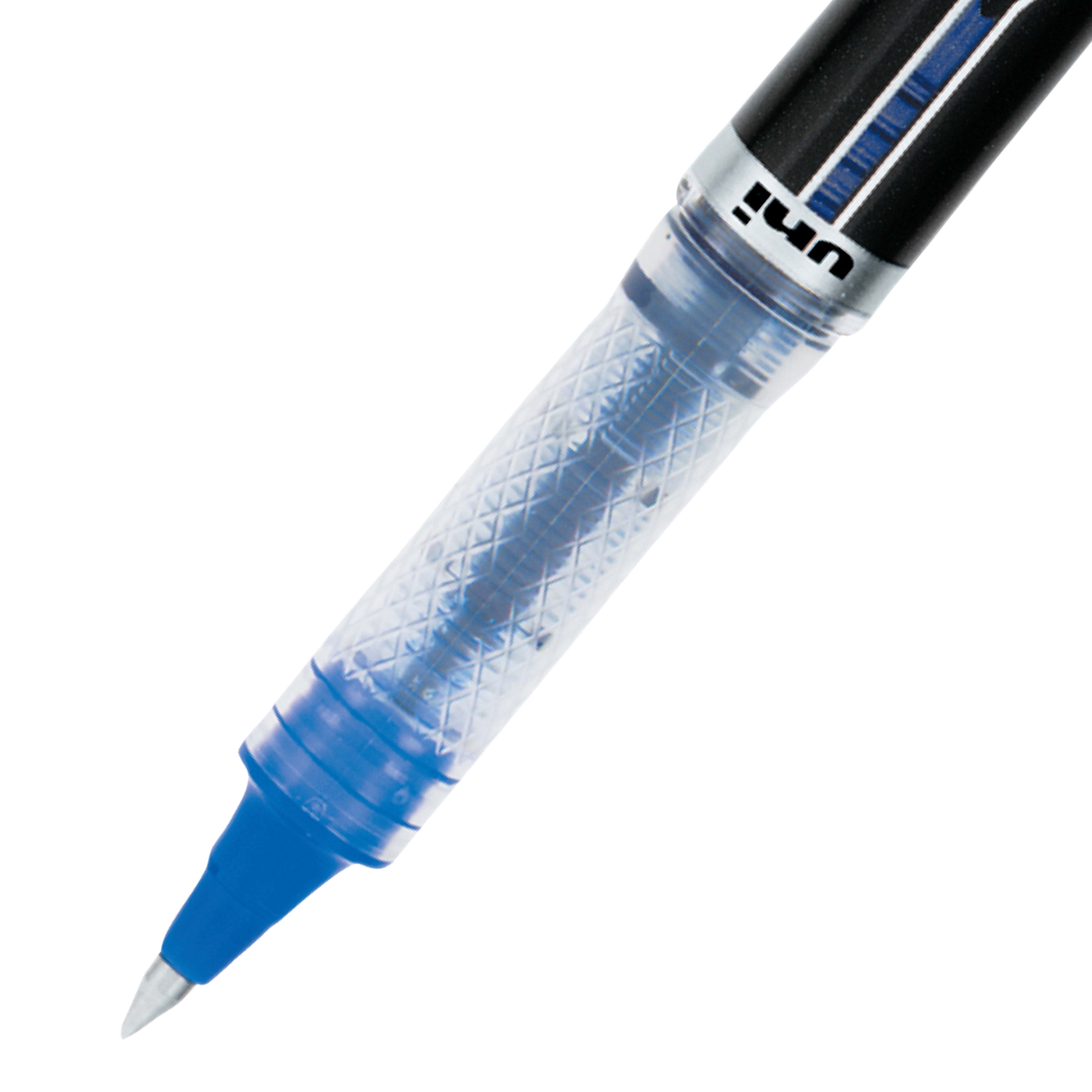 uni-ball 61232 VISION ELITE Roller Ball Stick Waterproof Pen, Blue/Black  Ink, Bold - 61232