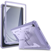 Fintie Shockproof Case for Samsung Galaxy Tab A9+/A9 Plus 11 Inch 2023 Model (SM-X210/X216/X218), Tuatara Rugged Unibody Hybrid Full Protective Bumper Kickstand Cover Built-in Screen Protector, Purple