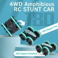 thumbnail image 5 of Toy Remote Control Car RC Boat Amphibious Stunt Car for 4WD RC Cars for Water Land Pool Beach, 5 of 7