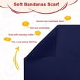 thumbnail image 2 of Uxcell 2-Pack Bandanas de Color Sólido, Pañuelo de Cabeza de Poliéster Suave de 21 Pulgadas/54cm para Hombres/Mujeres/Cowboys, Pañuelos para la Cabeza [Azul Marino], 2 of 7