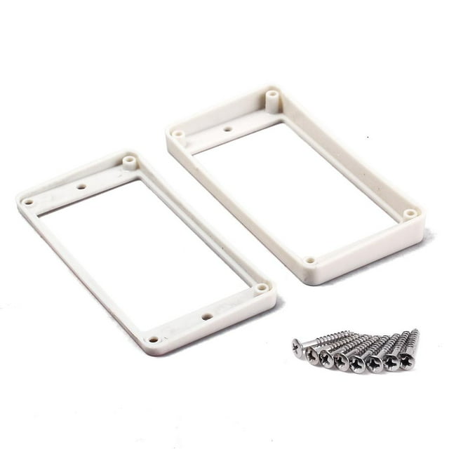 2 Piezas de Montaje de Pastilla de Plástico para Guitarra Shamjiam Anillo de montaje de pastilla Color blanco