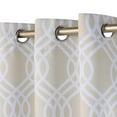 thumbnail image 2 of Superior Ribbon Blackout Curtains, Grommet Header, Set of 2, 52" x 108", Ivory, 2 of 6