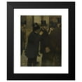 thumbnail image 2 of Edgar Degas 12x14 Black Modern Framed Museum Art Print Titled - Portraits at the Stock Exchange (1878 - 1879), 2 of 5