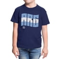 thumbnail image 2 of Umbro Kids Argentina Wavy Logo T Shirt (Navy, XS-XL), 2 of 4