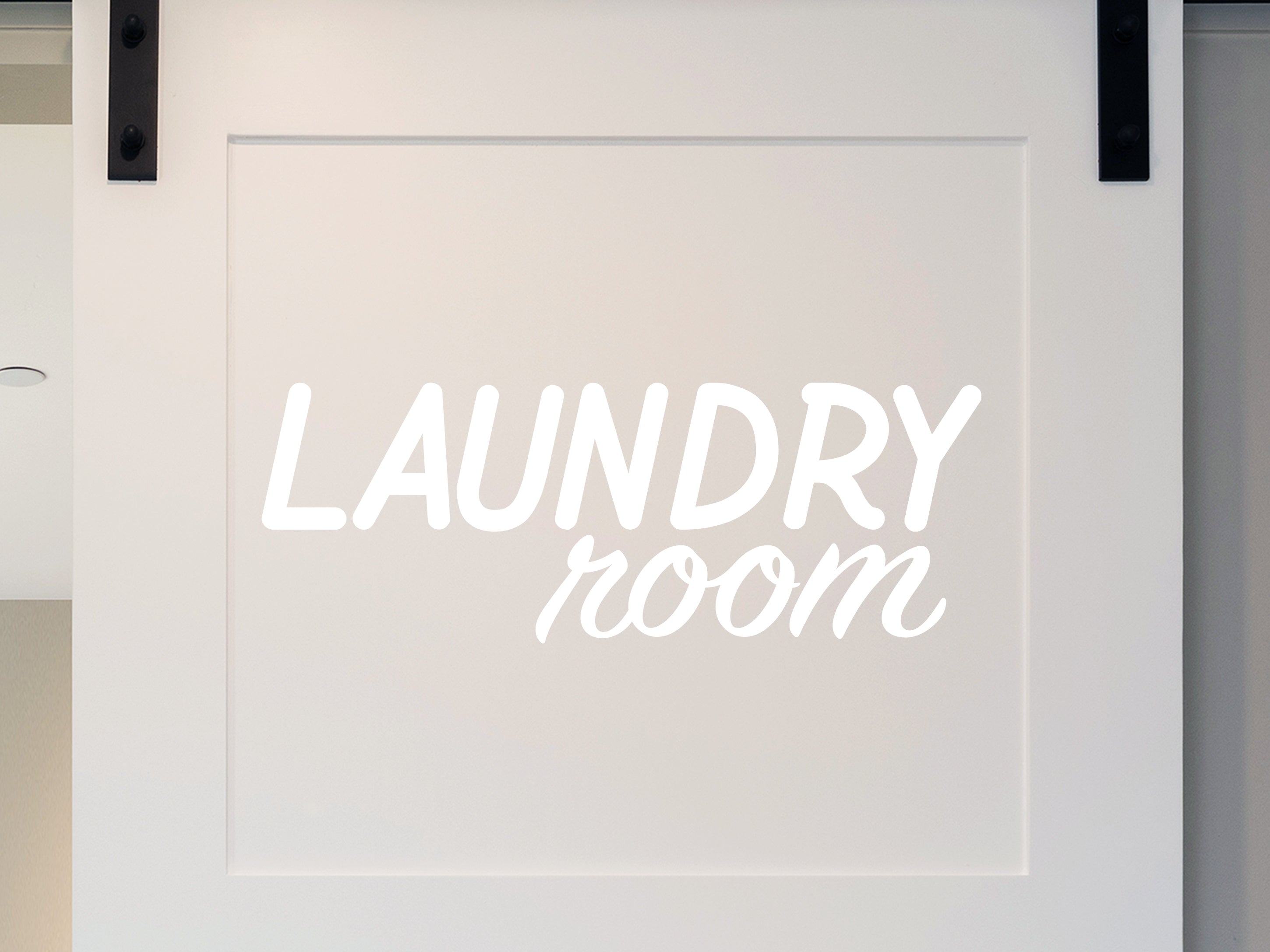 Laundry Room Door Decal