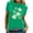 Green, variant on Women Casual Tops Long Sleeve Elegant Blouses for Women 2026 Work Out Shirts Gym Loose Funny Summer Cotton Tees for Women 2026 Yoga Tops with Built in Bra Spring Trendy