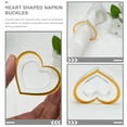 thumbnail image 2 of 2pcs Napkin Ring Acrylic Table Napkin Holder Heart Shape Party Napkin Clasp, 2 of 7