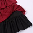 thumbnail image 5 of Steampunk Skirt, Steampunk Victorian, Tiered Skirt Corset, Belt Ruffled Gothic, Steampunk Victorian Tiered Skirt With Corset Belt Ruffled Gothic Long Skirt for Fall Festival, Deep Red XL, 5 of 9