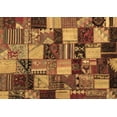 thumbnail image 1 of Ahgly Company Indoor Rectangle Patchwork Brown Transitional Area Rugs, 4' x 6', 1 of 4