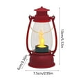 thumbnail image 2 of Vintage Lantern Decorative Candle Holder - LED Kerosene Lamp, Decorative Flameless Candle Table Centerpiece, Battery-Operated for Christmas Decor Halloween Wedding Favors and Mantel Props, 2 of 7