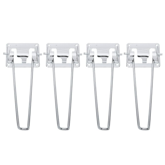WHAMVOX 4 Pcs Aluminum Foldable Table Legs High Hardness Silver