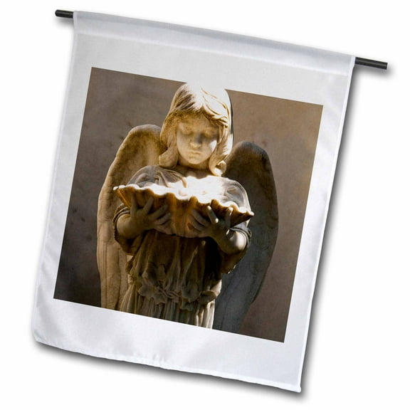 3dRose, Georgia Savannah, Statue, Bonaventure Cemetery - US11 PSO0004 - Paul Souders, 12 x 18 inch Garden Flag