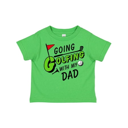 

Inktastic Going Golfing with My Dad- Kids Golf Gift Toddler Boy or Toddler Girl T-Shirt