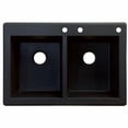 thumbnail image 2 of Transolid Radius 33'' L x 22'' W Double Basin Drop-in Kitchen Sink, 2 of 5