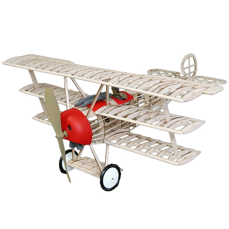 Paul K. Guillow Fokker DR1 Triplane Model Kit, Laser Cut Balsa