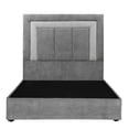 thumbnail image 1 of Cabecera Matrimonial Bora + Base Cama Storm Gris Oscuro, 1 of 8