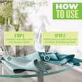 thumbnail image 5 of E-Cloth 2-Pack Window Cleaning Cloth - Streak-Free Glass & Mirror Cleaning Kit with Just Water, Glass Cleaning Cloth, Microfiber Towel Kit for Windows, Car Windshield, Mirrors - Winter Green, 5 of 8