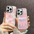 thumbnail image 3 of Cute Bling Glitter Laser Rabbit Bow Star Phone Case Compatible with iPhone Case (Shadow,iPhone 12 Pro Max), 3 of 5