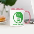 thumbnail image 4 of CafePress - SHARE THE ROAD Mug - 11 oz Ceramic Mug - Novelty Coffee Tea Cup, 4 of 6
