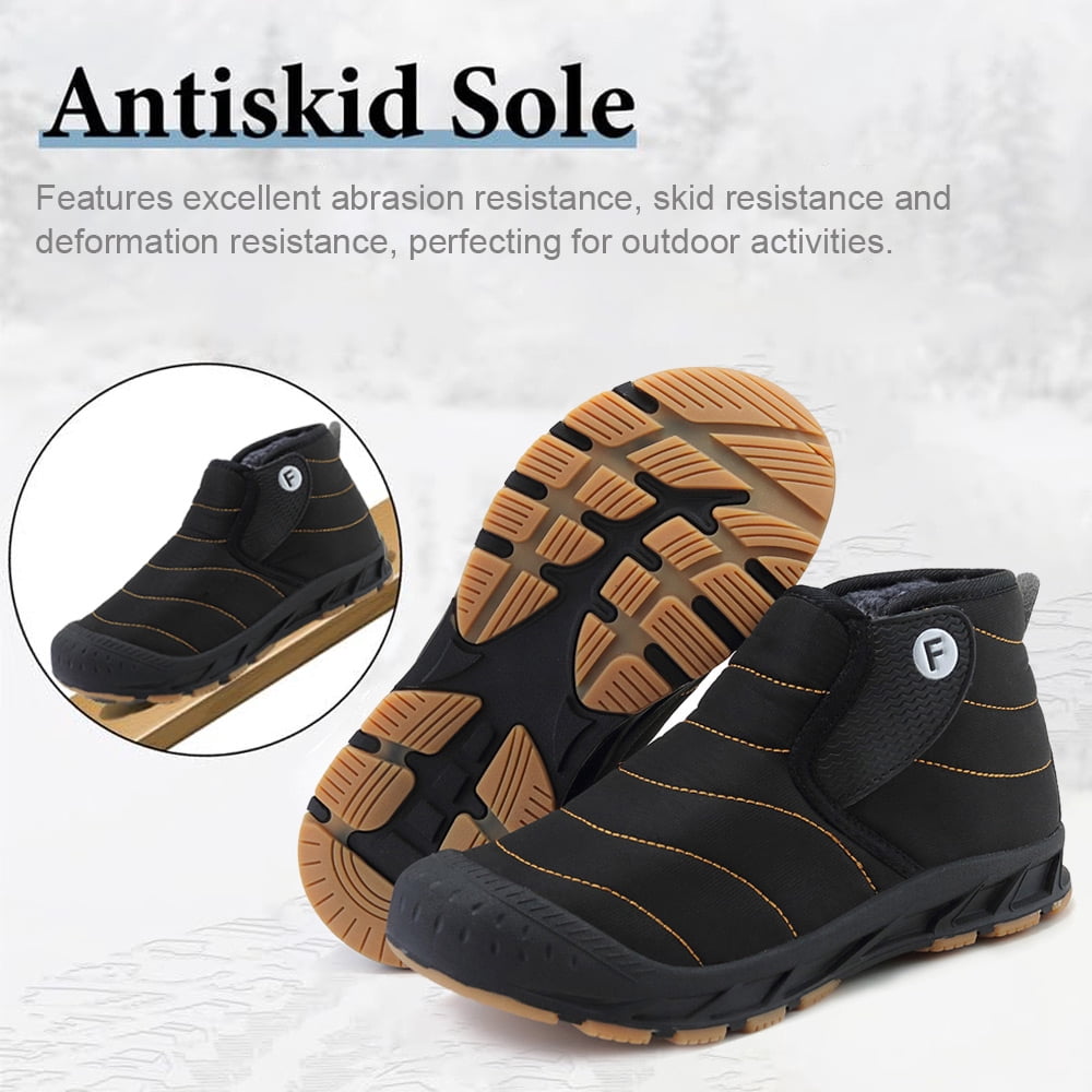 Snow Boots for Men Winter Warm Waterproof Outdoor Hiking Shoes